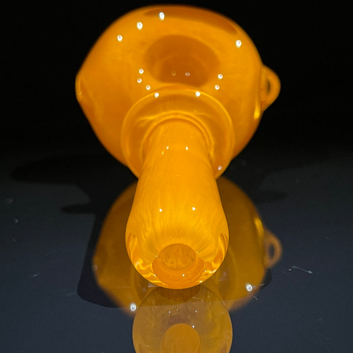 Thick Orange Frit Pipe Glass Pipe Chuck Glass