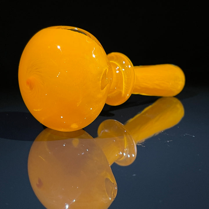 Thick Orange Frit Pipe Glass Pipe Chuck Glass