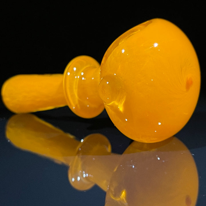 Thick Orange Frit Pipe Glass Pipe Chuck Glass