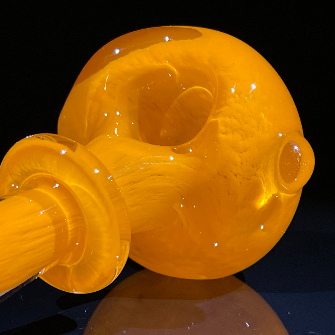 Thick Orange Frit Pipe Glass Pipe Chuck Glass