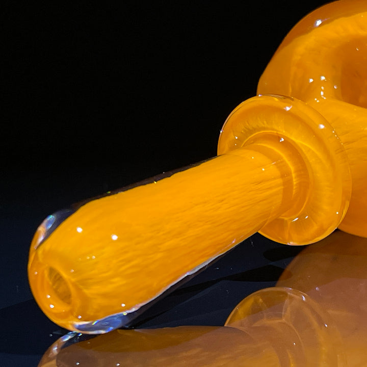 Thick Orange Frit Pipe Glass Pipe Chuck Glass