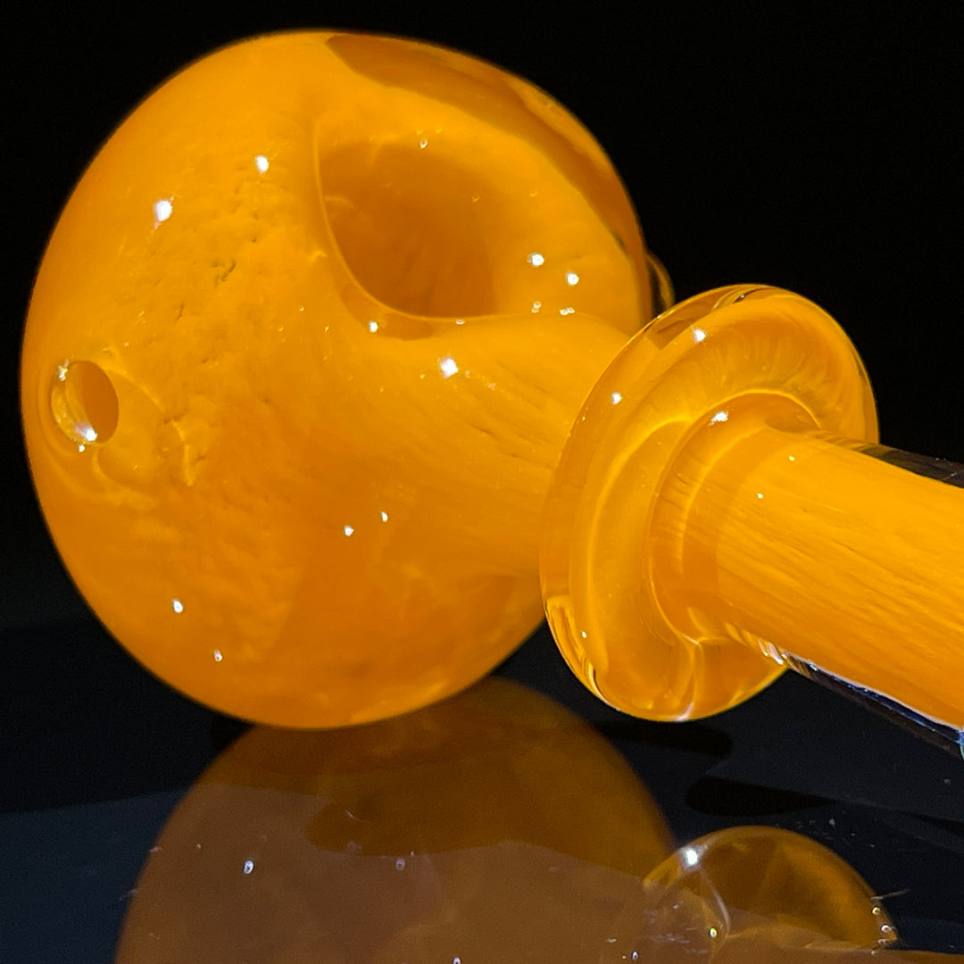 Thick Orange Frit Pipe Glass Pipe Chuck Glass