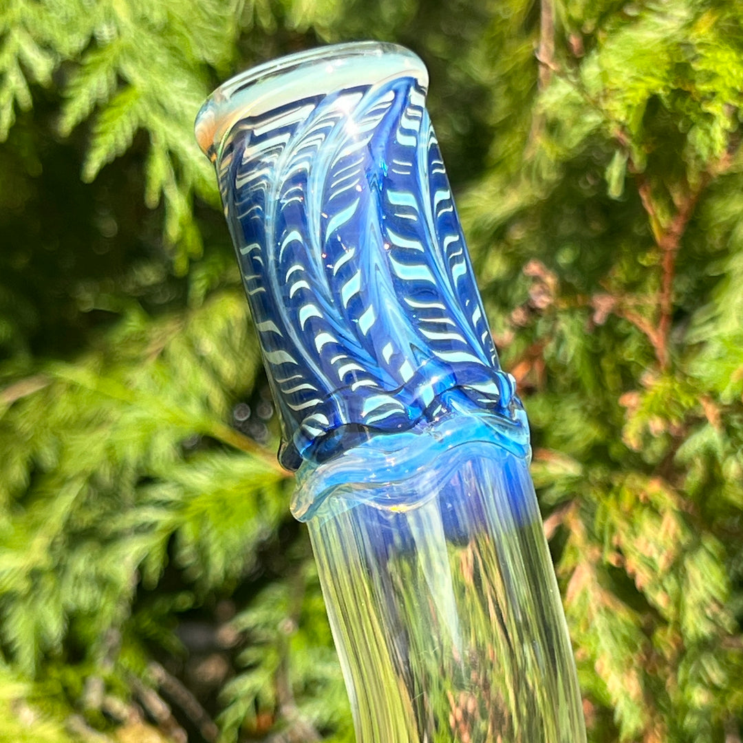 9.5" Fumed Bent Neck Beaker Bong Glass Pipe Mary Jane's Glass   