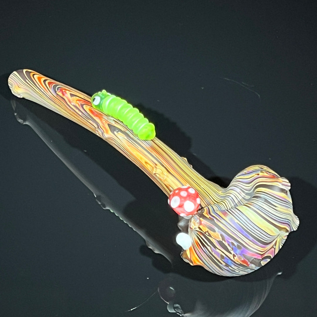 Wood Grain Caterpillar Gandalf Pipe Glass Pipe Wazoo Glass