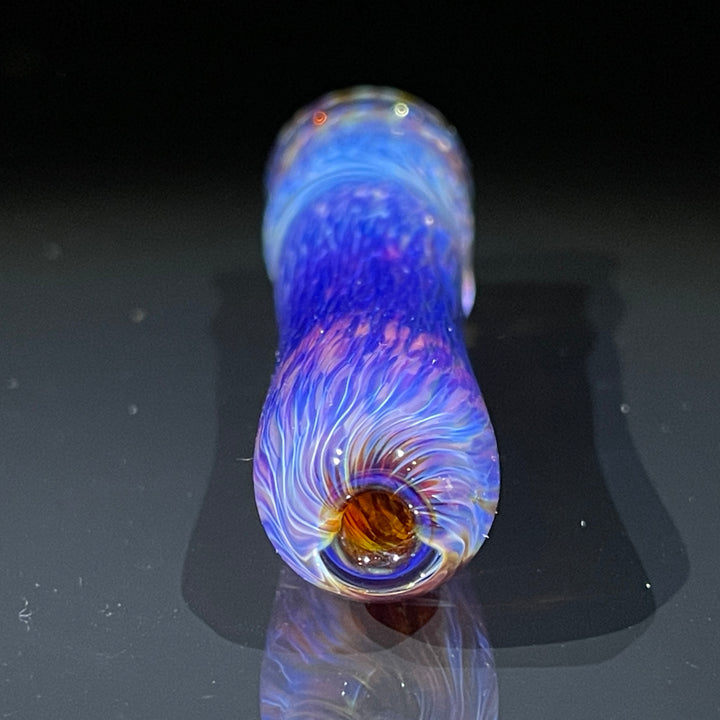 Thick Purple Chillum Glass Pipe Chuck Glass