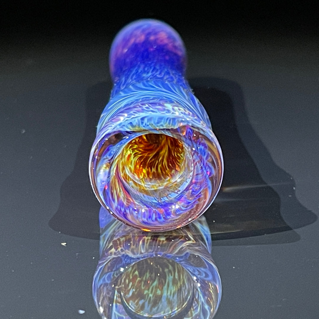 Thick Purple Chillum Glass Pipe Chuck Glass