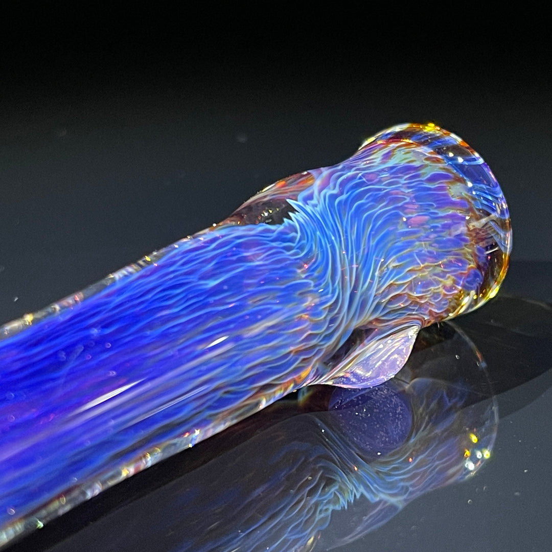 Thick Purple Chillum Glass Pipe Chuck Glass