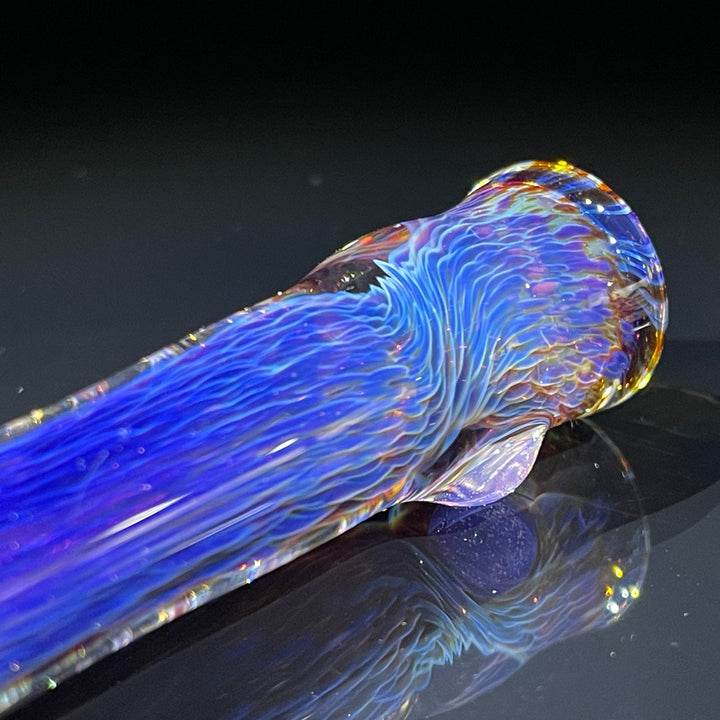 Thick Purple Chillum Glass Pipe Chuck Glass