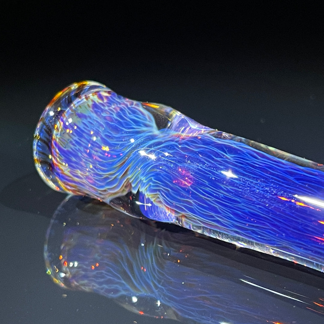 Thick Purple Chillum Glass Pipe Chuck Glass