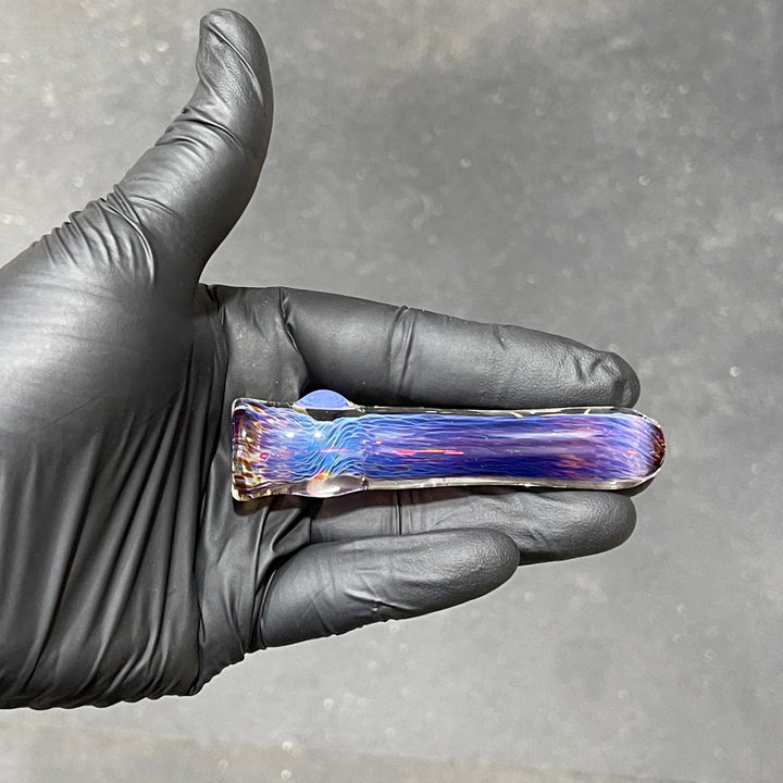 Thick Purple Chillum Glass Pipe Chuck Glass