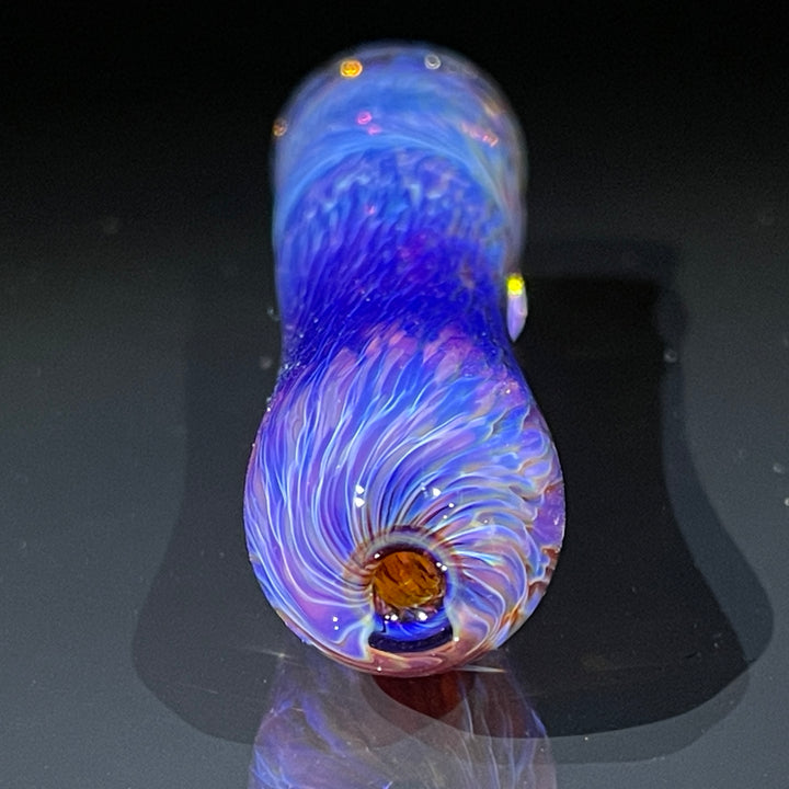 Thick Purple Chillum Glass Pipe Chuck Glass