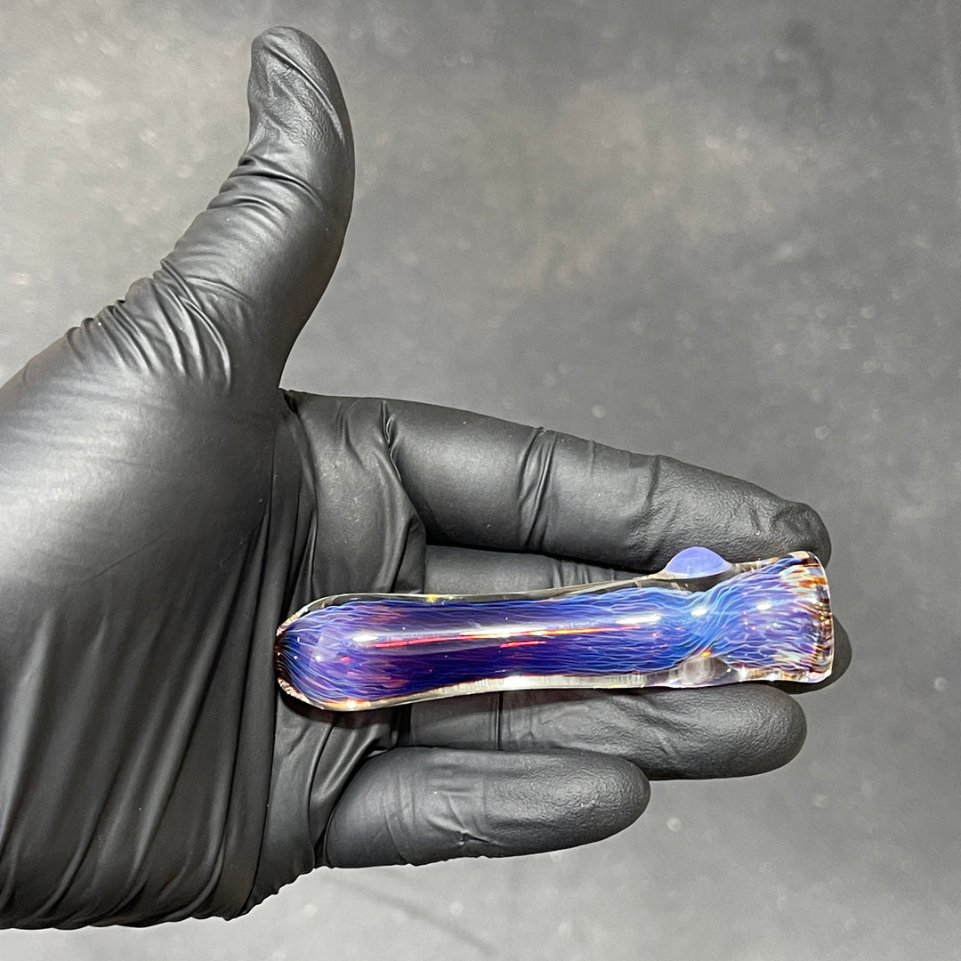 Thick Purple Chillum Glass Pipe Chuck Glass