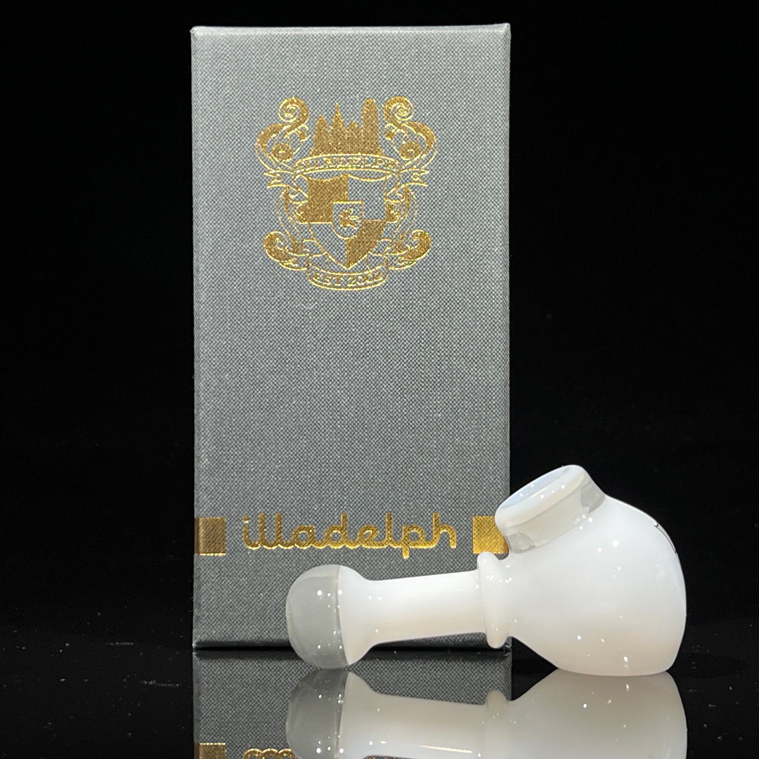 Illadelph Ghost Gray Multi-Hole Spoon Glass Pipe Illadelph Glass