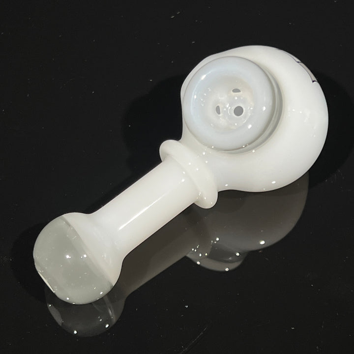 Illadelph Ghost Gray Multi-Hole Spoon Glass Pipe Illadelph Glass