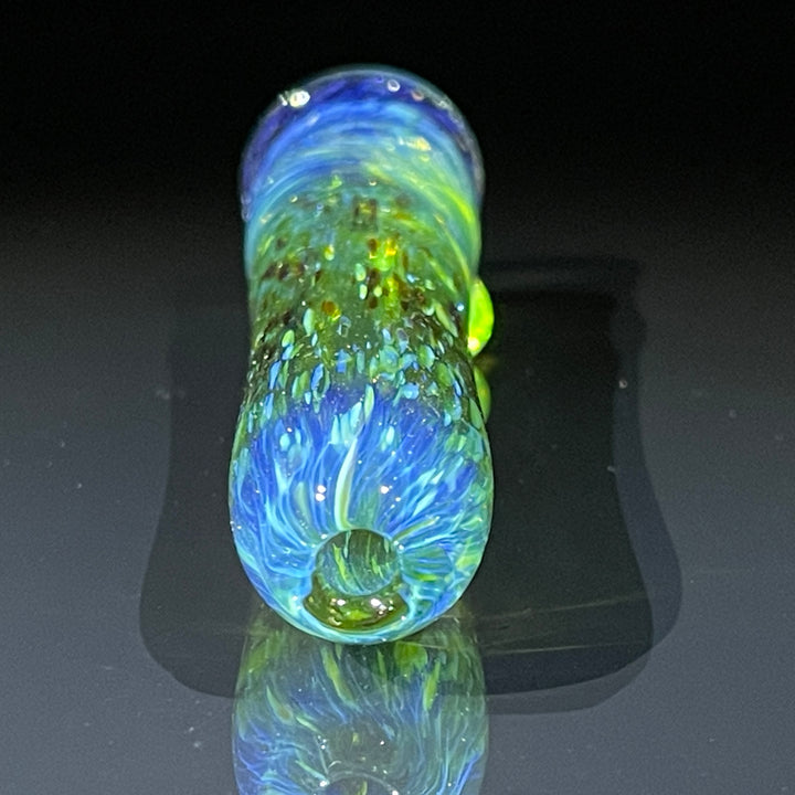 Mystery Aventurine Chillum Glass Pipe Chuck Glass