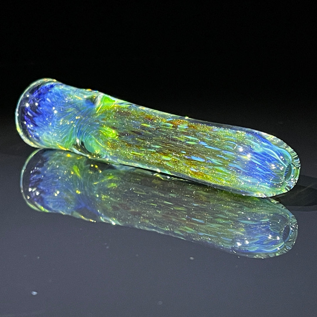 Mystery Aventurine Chillum Glass Pipe Chuck Glass