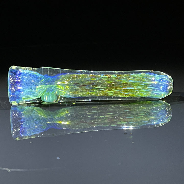 Mystery Aventurine Chillum Glass Pipe Chuck Glass