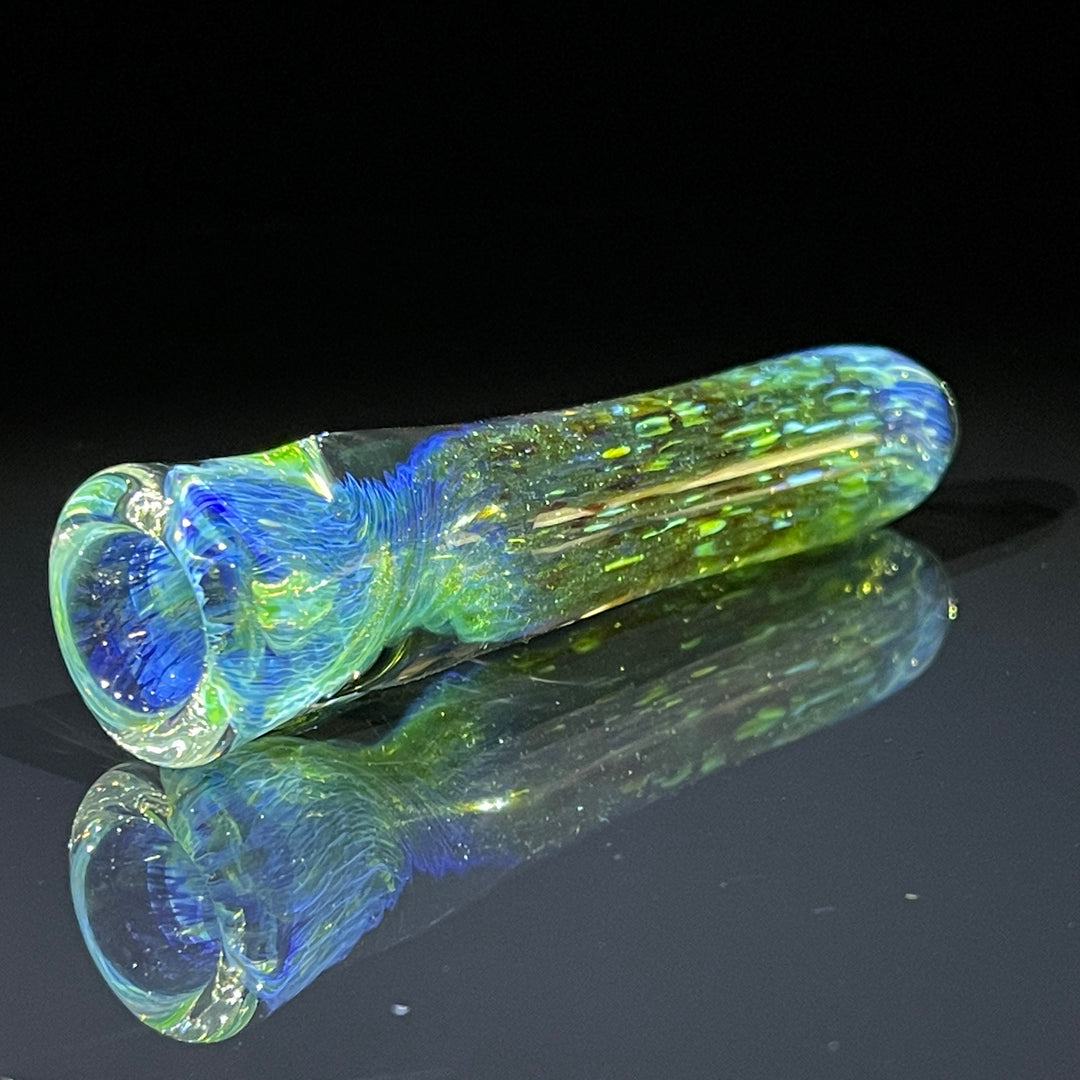 Mystery Aventurine Chillum Glass Pipe Chuck Glass