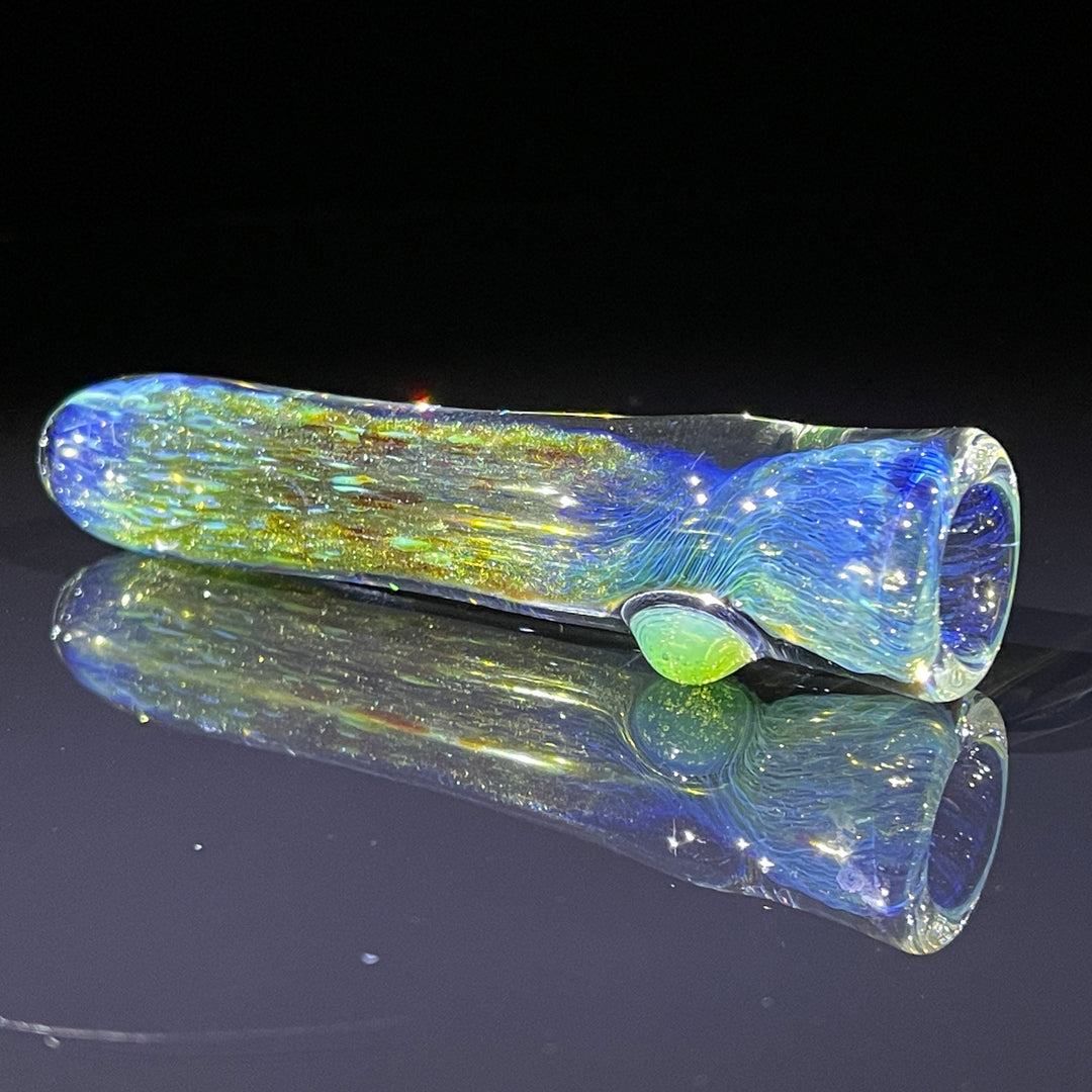 Mystery Aventurine Chillum Glass Pipe Chuck Glass