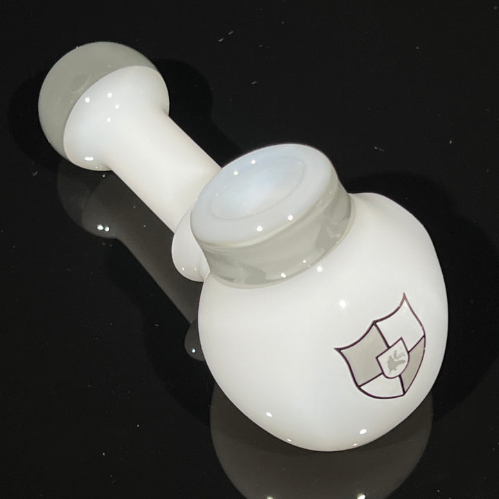 Illadelph Ghost Gray Multi-Hole Spoon Glass Pipe Illadelph Glass