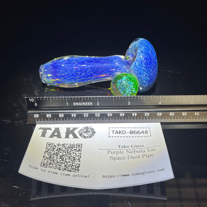 Purple Nebula Ion Space Dust Pipe Accessory Tako Glass   