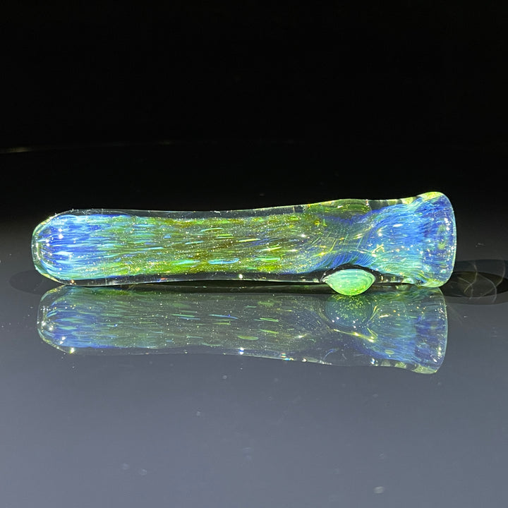 Mystery Aventurine Chillum Glass Pipe Chuck Glass