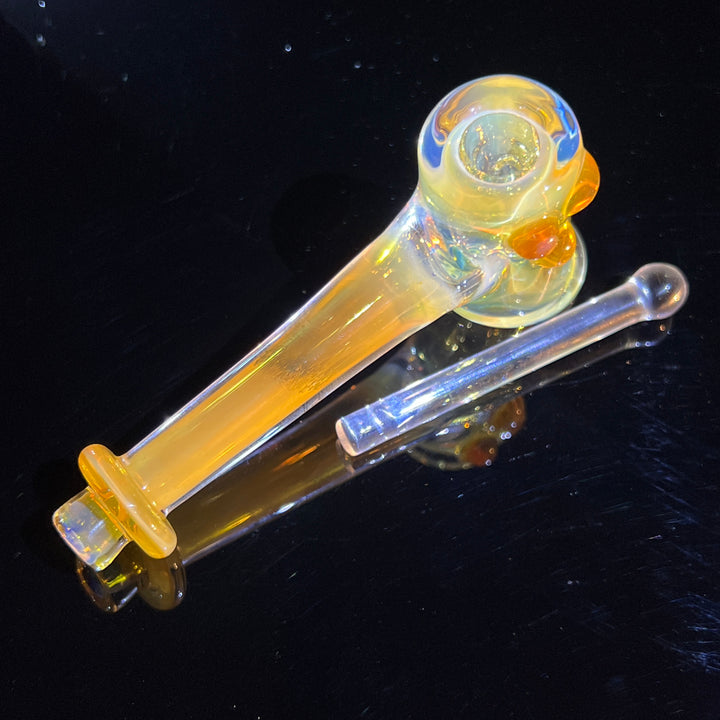 Silver Fumed Hash Hammer Glass Pipe KOP Glass   