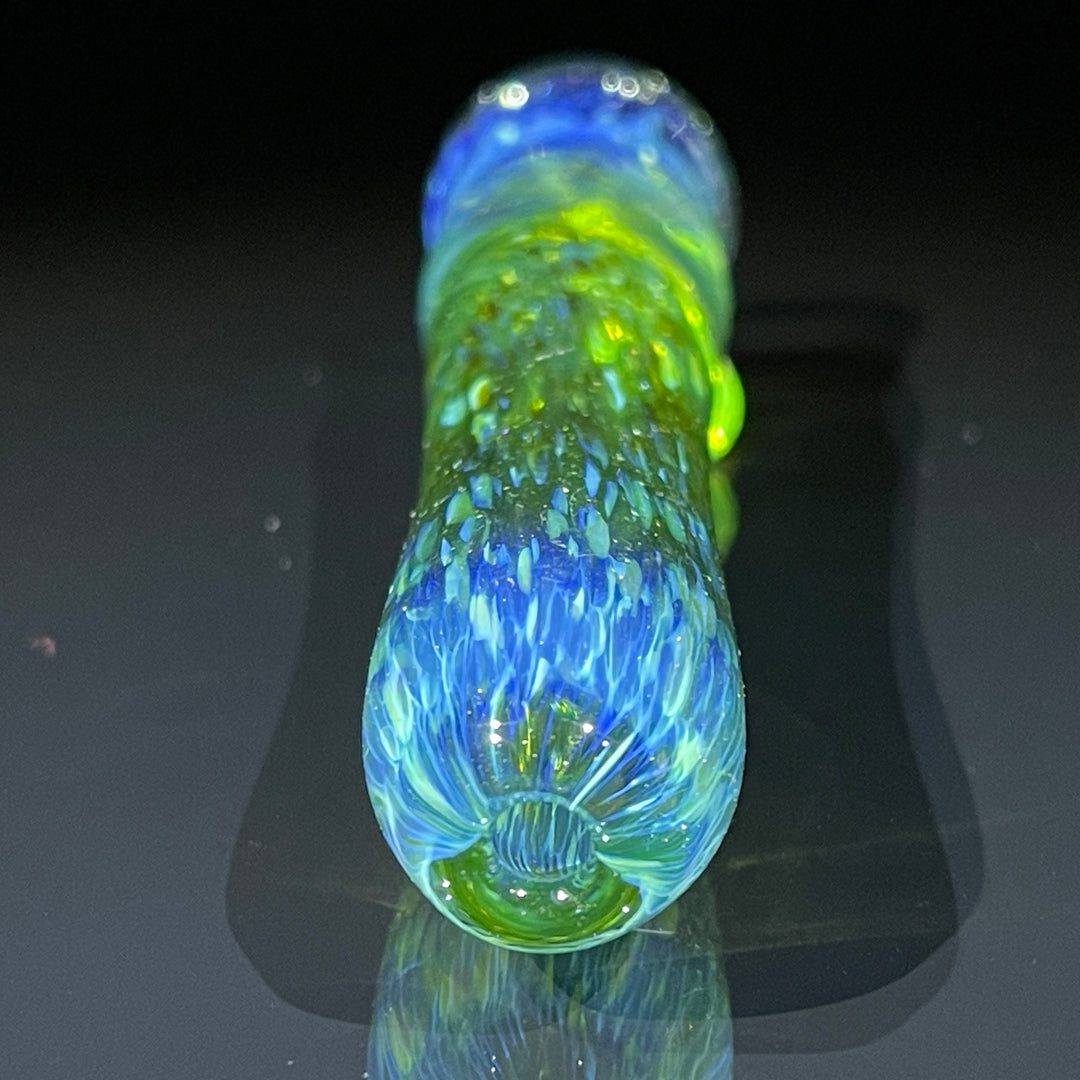 Mystery Aventurine Chillum Glass Pipe Chuck Glass