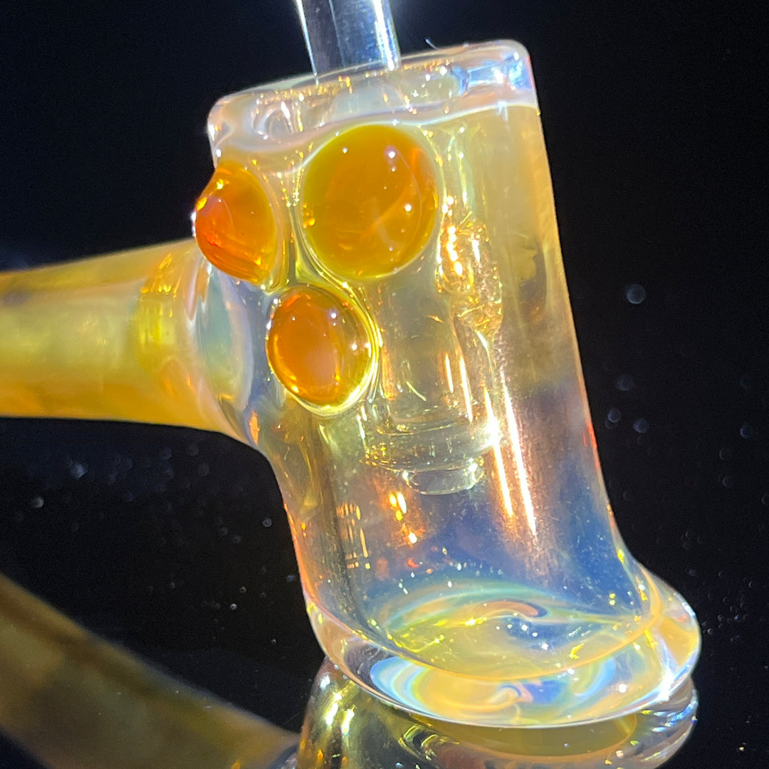 Silver Fumed Hash Hammer Glass Pipe KOP Glass   