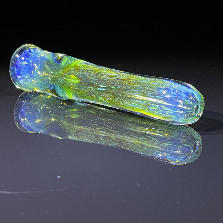 Mystery Aventurine Chillum Glass Pipe Chuck Glass