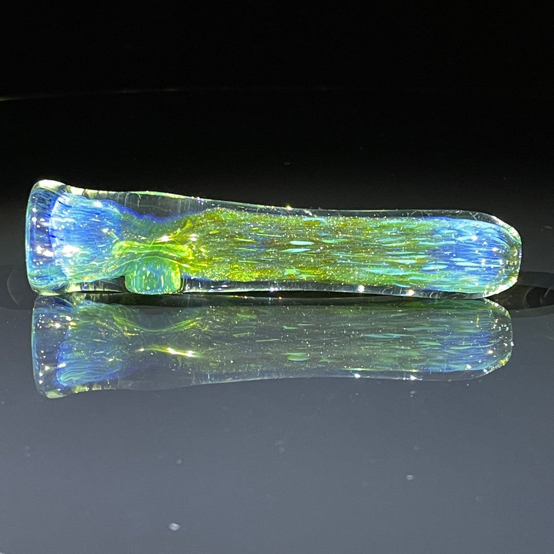 Mystery Aventurine Chillum Glass Pipe Chuck Glass