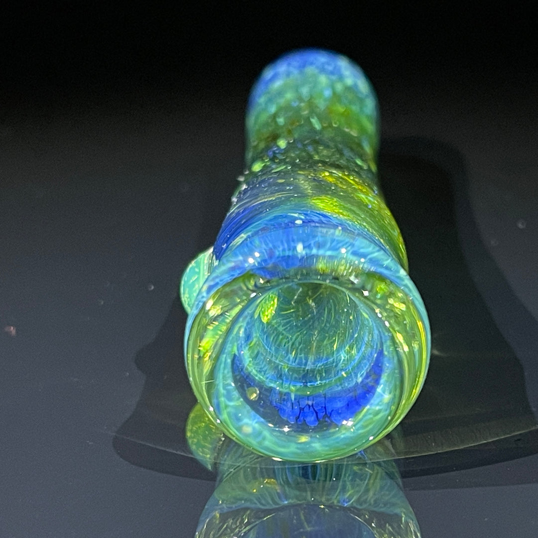 Mystery Aventurine Chillum Glass Pipe Chuck Glass