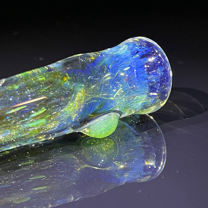 Mystery Aventurine Chillum Glass Pipe Chuck Glass