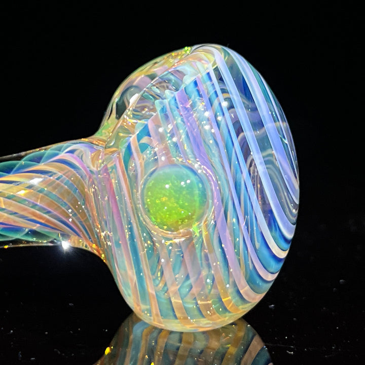 Thick Fume Pipe Green Slyme Marble Glass Pipe Chuck Glass