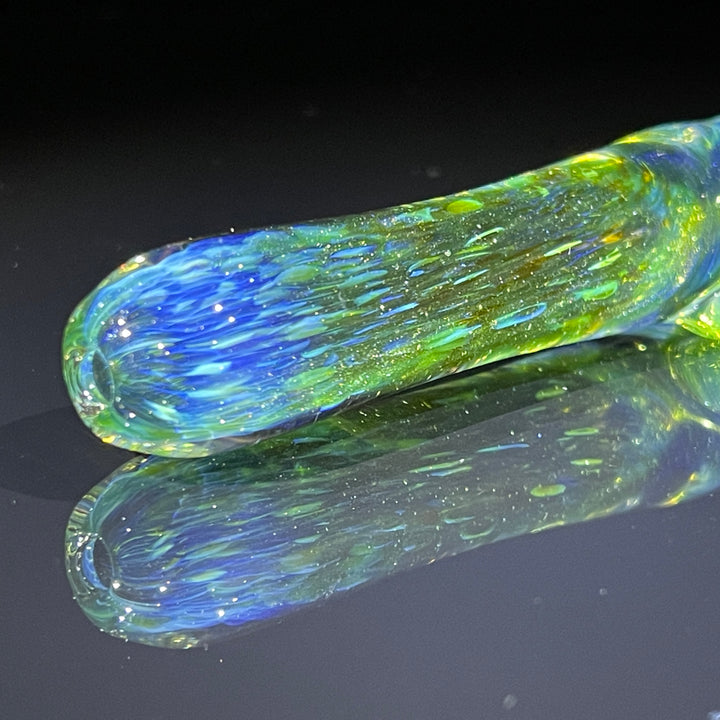 Mystery Aventurine Chillum Glass Pipe Chuck Glass