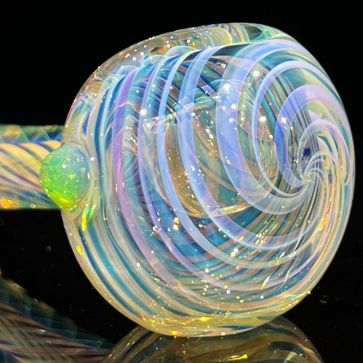 Thick Fume Pipe Green Slyme Marble Glass Pipe Chuck Glass