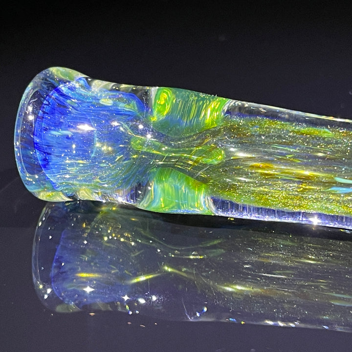 Mystery Aventurine Chillum Glass Pipe Chuck Glass