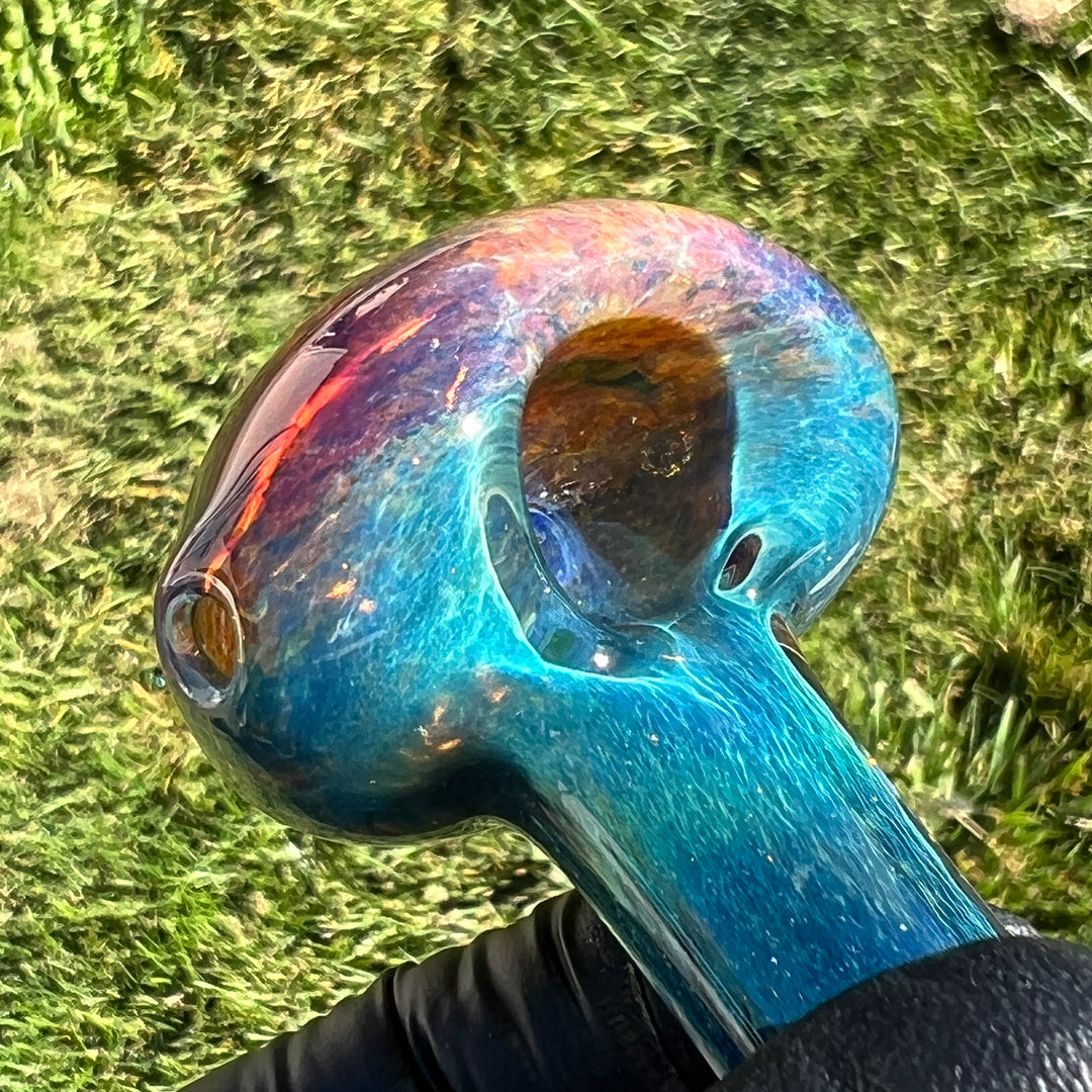 Blue Sea Sparkle Pipe Glass Pipe Beezy Glass   