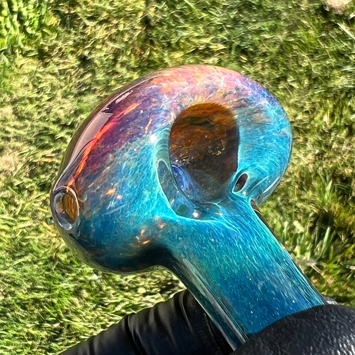 Blue Sea Sparkle Pipe Glass Pipe Beezy Glass   