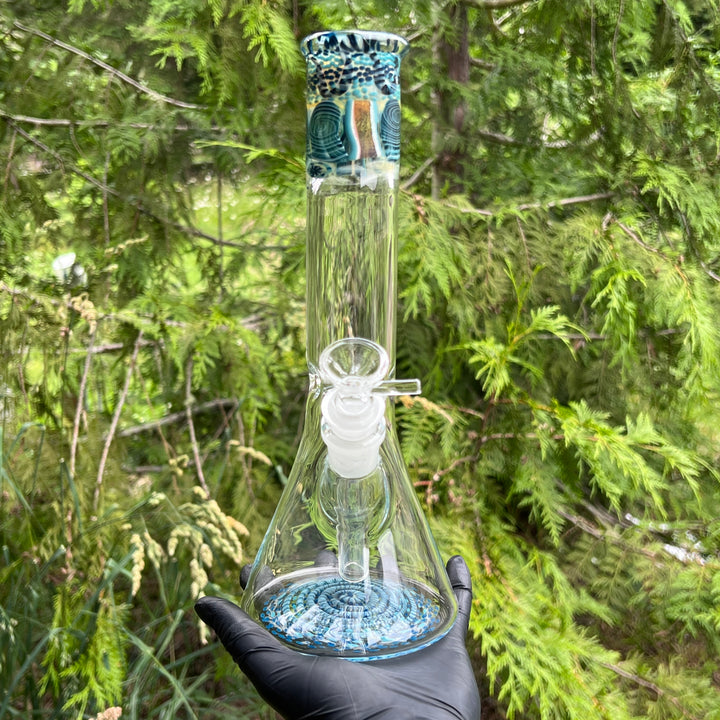 Glass Berry Cupcake 11" Inside Out Beaker Bong Glass Pipe Glass Berry Cupcake   