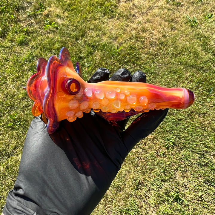 Mango Seashell Pipe Glass Pipe Unclefish Creations   