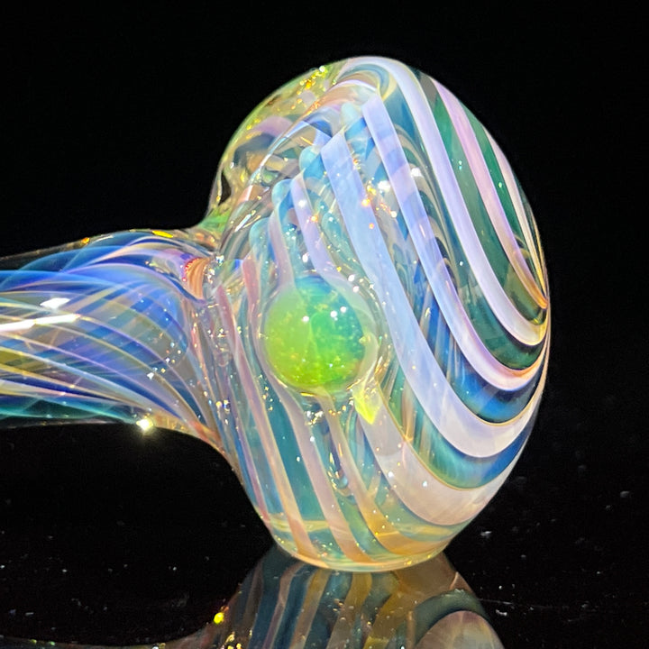 Thick Fume Pipe Green Slyme Marble Glass Pipe Chuck Glass