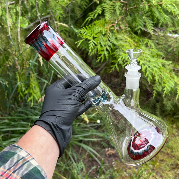 Glass Berry Cupcake 11" Beaker Bong Glass Pipe Glass Berry Cupcake   