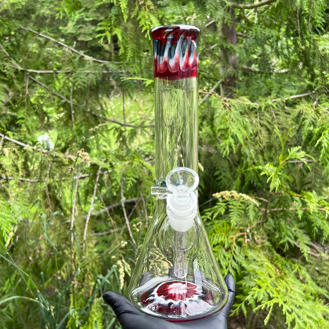 Glass Berry Cupcake 11" Beaker Bong Glass Pipe Glass Berry Cupcake   