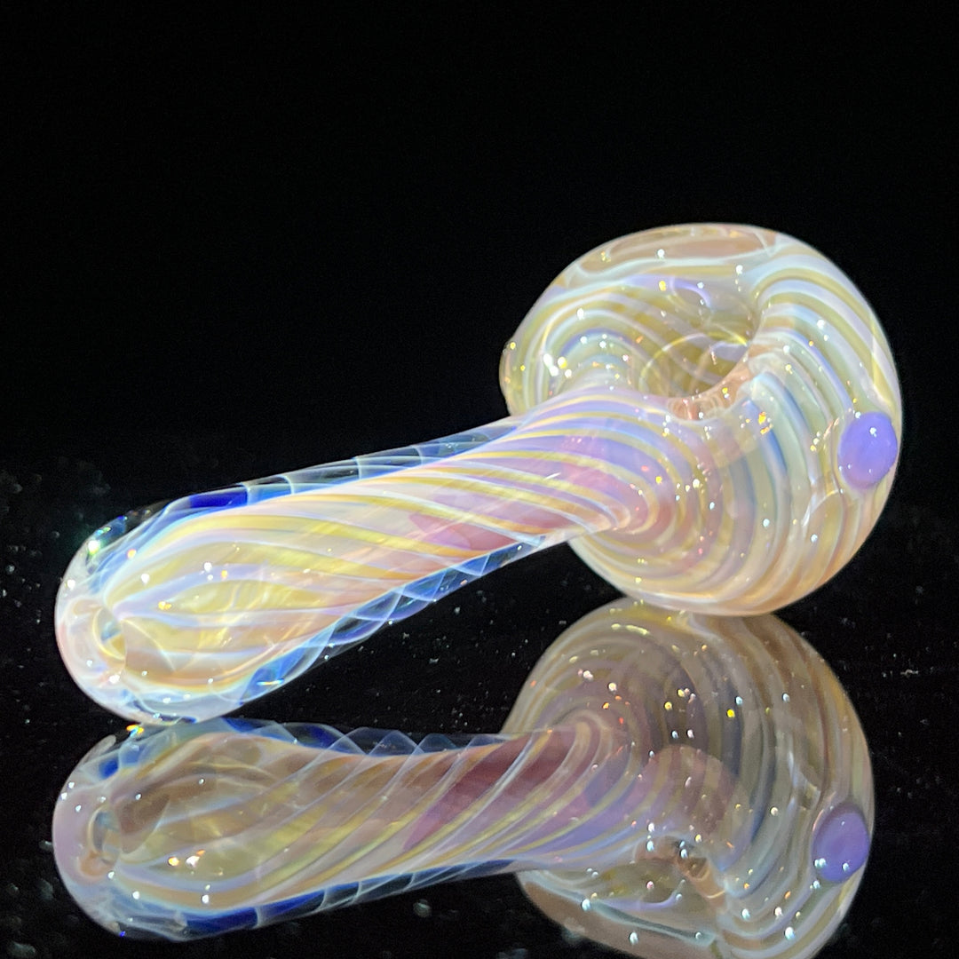 Thick Fume Pipe Pink Slyme Marble Glass Pipe Chuck Glass