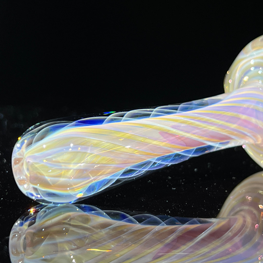 Thick Fume Pipe Pink Slyme Marble Glass Pipe Chuck Glass