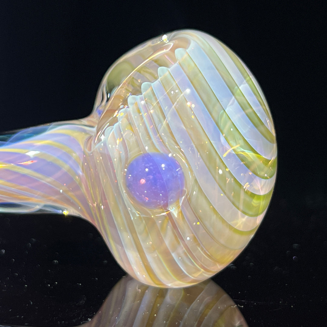 Thick Fume Pipe Pink Slyme Marble Glass Pipe Chuck Glass