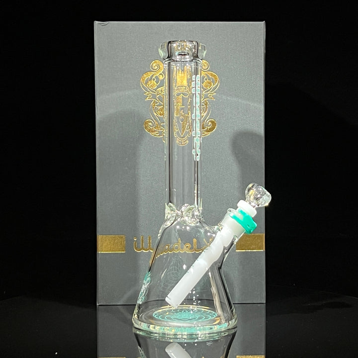 Illadelph Aqua Mini Beaker Bong Glass Pipe Illadelph Glass