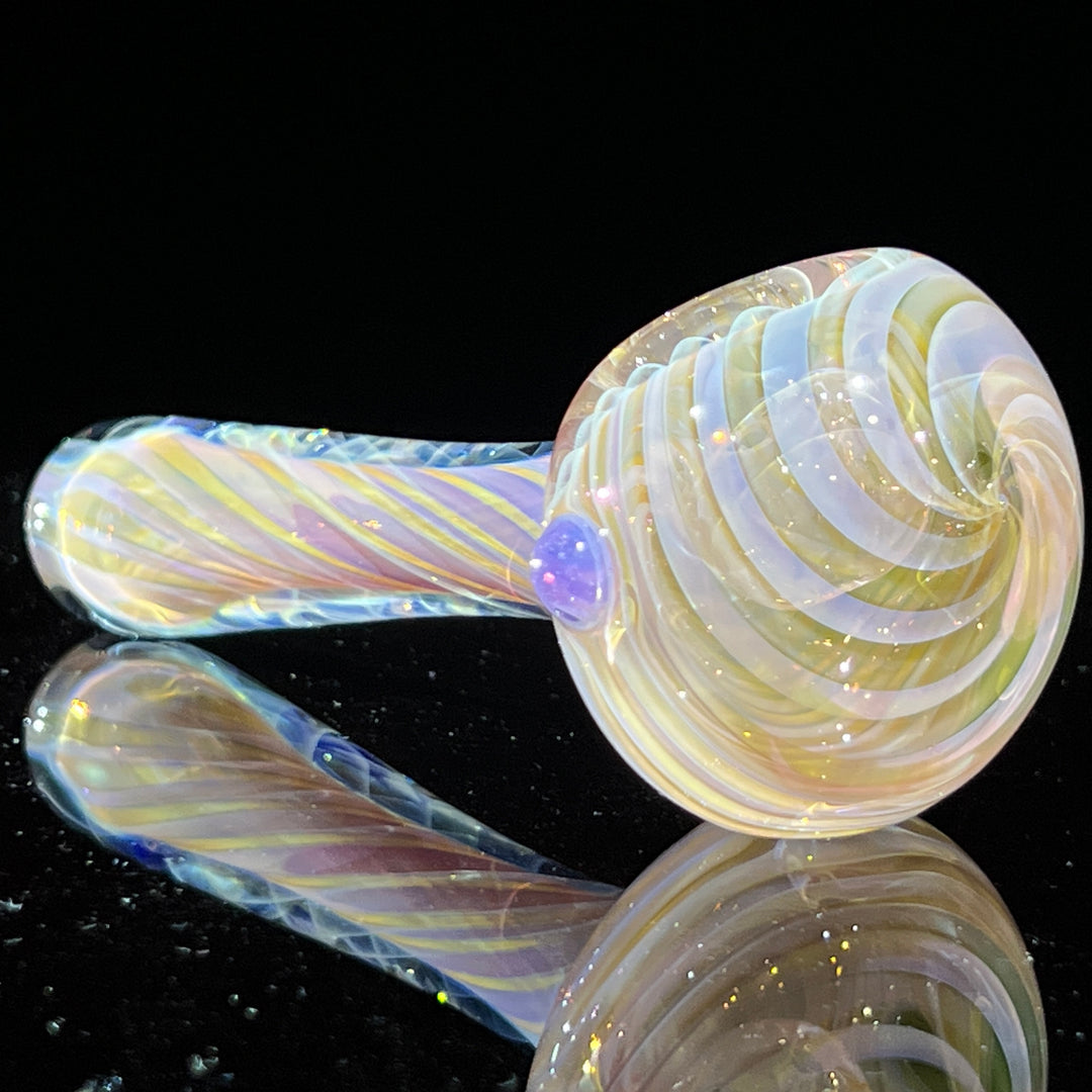 Thick Fume Pipe Pink Slyme Marble Glass Pipe Chuck Glass