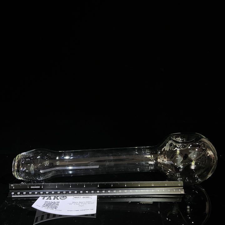 16" Clear Party Bowl Pipe Glass Pipe Mary Jane's Glass   